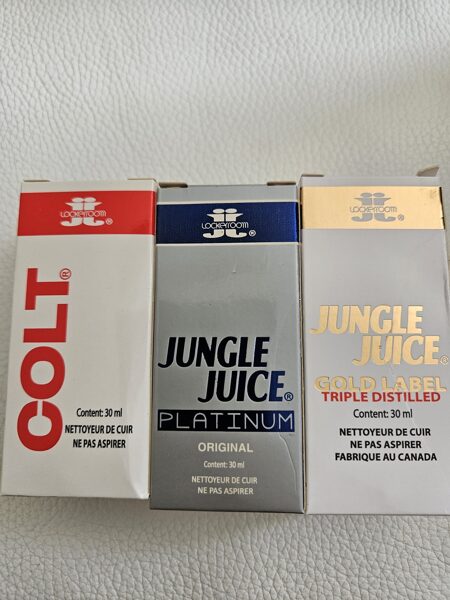 set of 3 JJ COLT- Jungle Juice platinum and Gold label