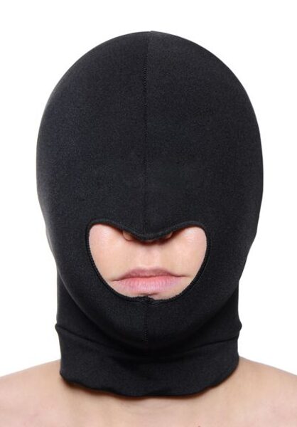 Master Series Blow Hole - Black Open Mouth Spandex Hood 